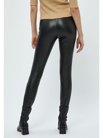 Peppercorn Kunstlederleggings "Linette" in Schwarz