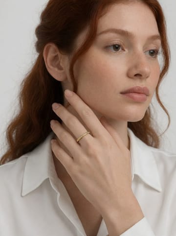 Pandora Vergold. Ring mit Edelsteinen