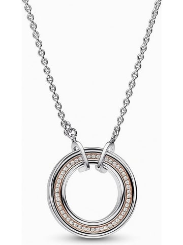 Pandora Srebrny naszyjnik z zawieszką - dł. 45 cm