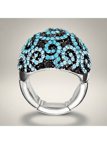 MENTHE À L'O Beschicht. Ring mit Kristallen
