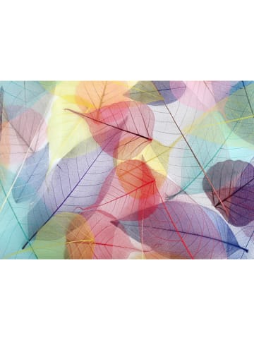Colourful Cotton 2-delige set: badmatten lichtroze/paars/geel