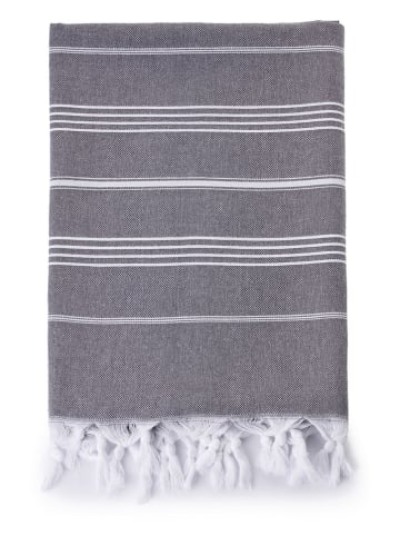 Colourful Cotton Fouta "Current" w kolorze antracytowym