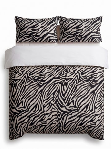 Colourful Cotton Komplet pościeli "Zebra" w kolorze czarno-białym