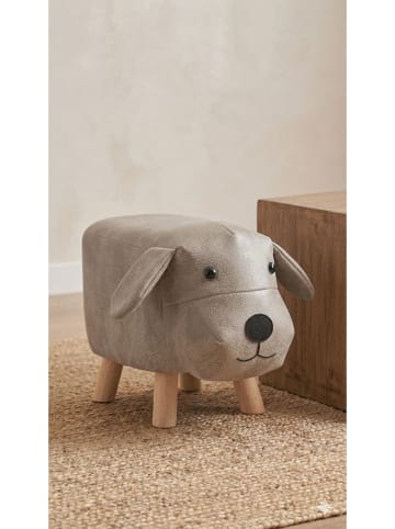 Evila Hocker dziecięcy "Dog" w kolorze beżowym - 45 x 28 x 22 cm