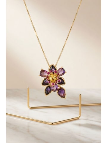 Heliophilia Vergulde ketting met hanger - (L)65 cm