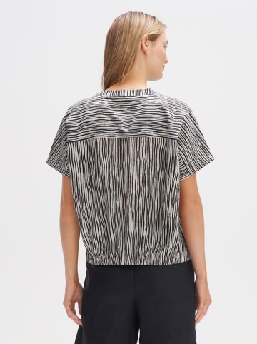 OPUS Bluse in Weiß/ Schwarz
