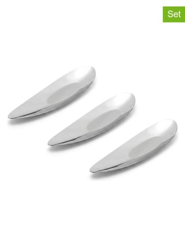 Lurch 3-delige set: antipastischalen zilverkleurig - (B)22,5 cm