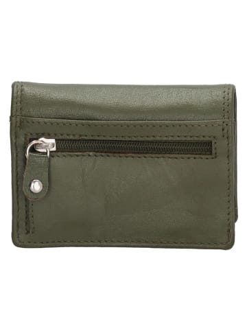Beagles Leren portemonnee kaki - (B)13 x (H)9 cm