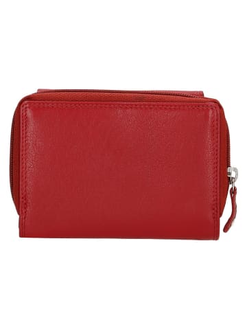 Beagles Leder-Geldbörse in Rot - (B)13 x (H)9 cm