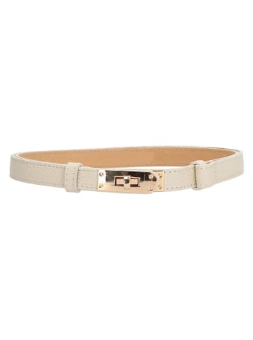 Charm Leder-Gürtel in Beige