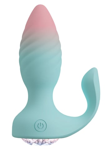 Orion Analvibrator „Juvela“  in Türkis/ Rosa - (L)11,5 cm - Ø 3,5