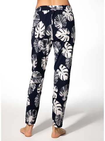 SHORT STORIES Pyjama-Hose in Dunkelblau/ Weiß