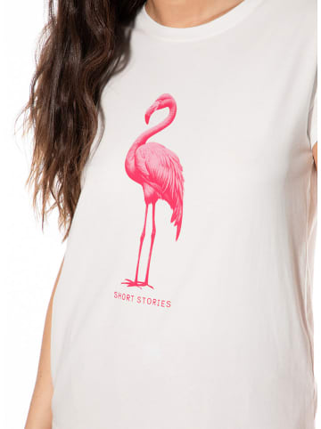 SHORT STORIES Pyjama-Oberteil in Weiß/ Pink