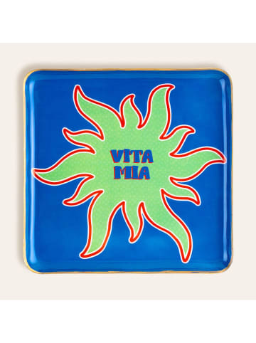 Zsa Zsa Zsu Dienblad blauw/groen - (B)25 x (H)25 cm