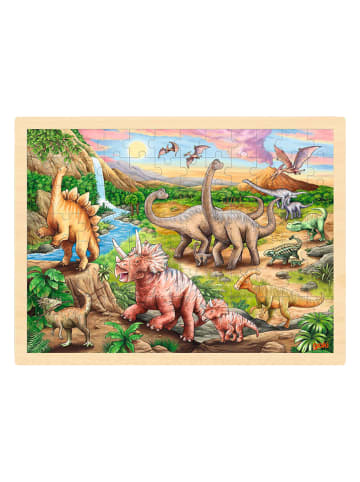 Goki 96tlg. Puzzle "Dinosaurierwanderung" - ab 3 Jahren