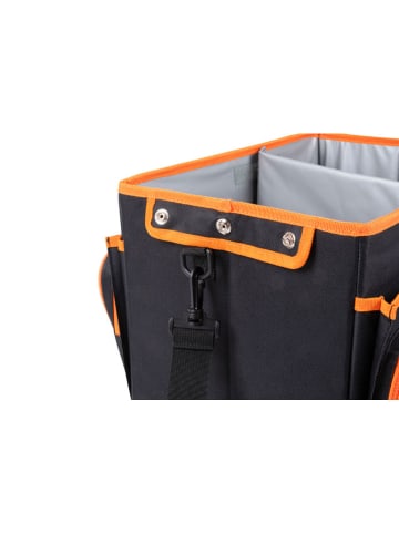 Black & Decker Mehrzweck-Auto-Organizer in Schwarz/ Orange - (B)47,5 x (H)30 x (T)25 cm