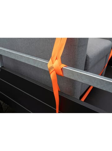 Black & Decker Spanngurt mit Ratsche in Orange - 5 m