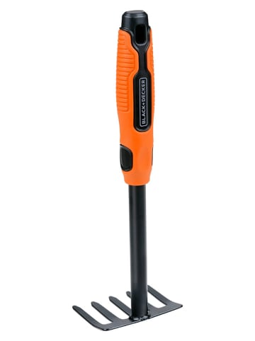 Black & Decker Fünfzahn-Rechen in Orange/ Schwarz - (H)31 cm