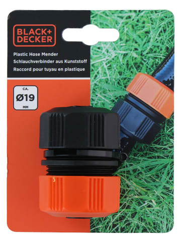 Black & Decker Złącze w kolorze pomarańczowo-czarnym do węża - 3/4'