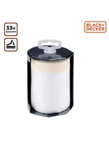 Black & Decker Abdeckroller in Schwarz - 33 m
