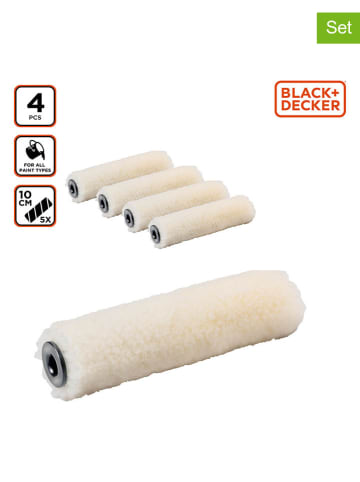 Black & Decker 4er-Set: Farbroller in Creme - (B)10 cm