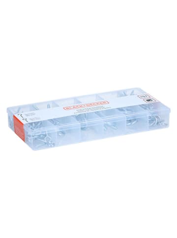 Black & Decker Haken & ogen zilverkleurig - 151 stuks