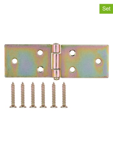 Black & Decker Zawiasy stołowe (4 szt.) w kolorze złotym - 10 x 3,2 cm
