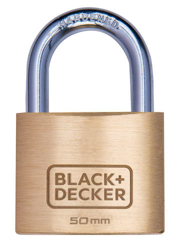 Black & Decker 50mm-Vorhängeschloss in Gold