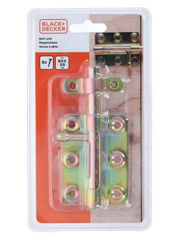 Black & Decker Zasuwa śrubowa w kolorze złotym - 8 x 5,9 cm