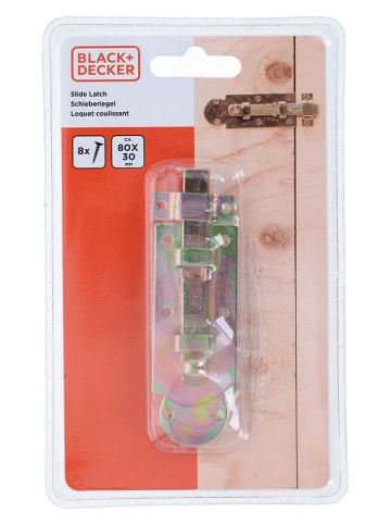 Black & Decker 2-delige set: deurgrendels goudkleurig - (B)3 x (H)8 x (D)1,2 cm