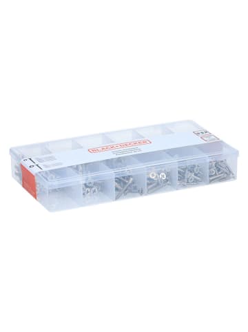 Black & Decker Spanplattenschrauben in Silber - 332 Stück