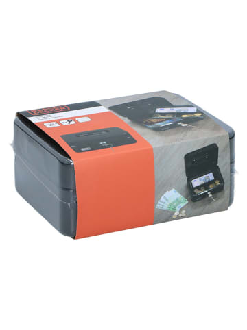 Black & Decker Geldkassette in Schwarz - (B)20 x (H)8,5 x (T)16 cm