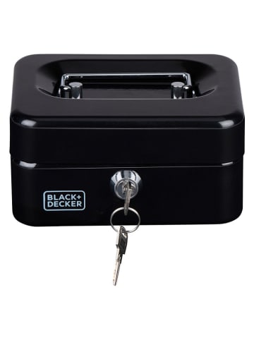Black & Decker Geldkassette in Schwarz - (B)15 x (H)8 x (T)12 cm