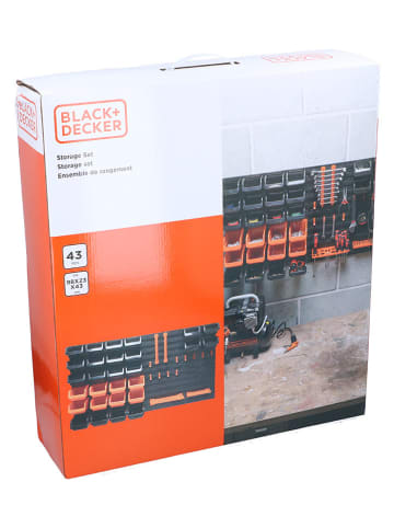 Black & Decker 43-częściowy zestaw do przechowywania narzędzi - 98 x 43 x 23 cm
