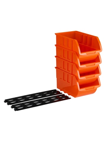 Black & Decker 4er-Set: Werkzeugkisten in Orange - (L)24 x (B)15 cm
