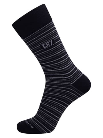 CR7 3er-Set: Socken in Schwarz