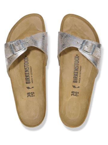 Birkenstock Klapki "Madrid" w kolorze srebrnym