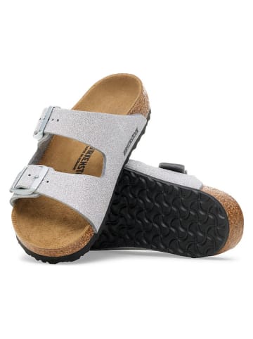 Birkenstock Klapki "Arizona" w kolorze srebrnym