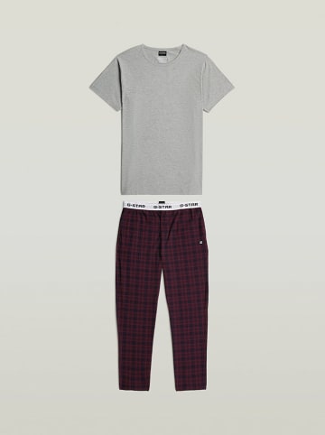 G-Star Pyjama grijs/bordeaux