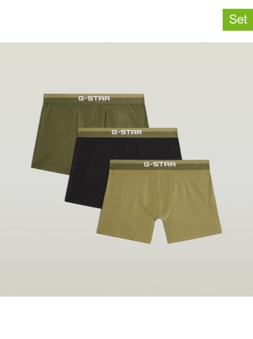G-Star 3er-Set: Boxershorts in Khaki/ Schwarz
