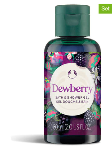The Body Shop 3-delige set: douchegel "Dewberry", elk 60 ml