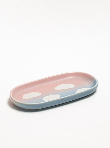 Egg Back Home Serveerplateau ''Cloud Sunset'' lichtroze/lichtblauw - (L)18 x (B)9,5 cm
