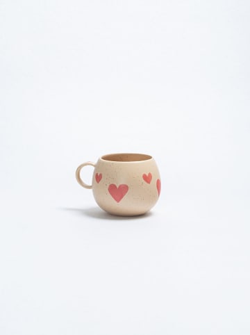 Egg Back Home Jumbotasse ''Cozy Hearts''  in Beige - 500 ml