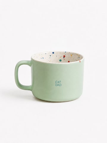 Egg Back Home Jumbotasse ''Breeze Party - Cat Dad''  in Grün - 450 ml