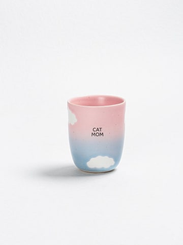 Egg Back Home Kubek ''Cloud Sunset - Cat Mom" w kolorze jasnoróżowo-błękitnym - 220 ml