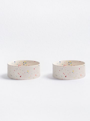 Egg Back Home 2-delige set: voerbakken ''New Party'' wit - Ø 14 cm