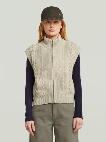 G-Star Woll-Strickweste beige
