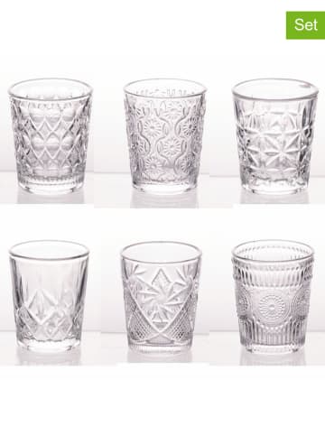 Villa d´Este 6er-Set: Likörgläser ''Geometric'' - 50 ml