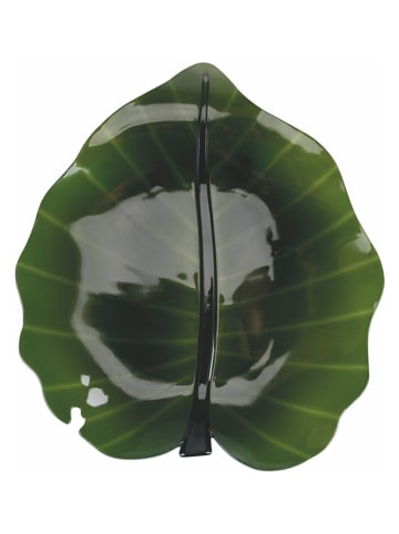 Villa d´Este Serveerplateau ''Leaf'' groen - (L)28 x (B)25 cm