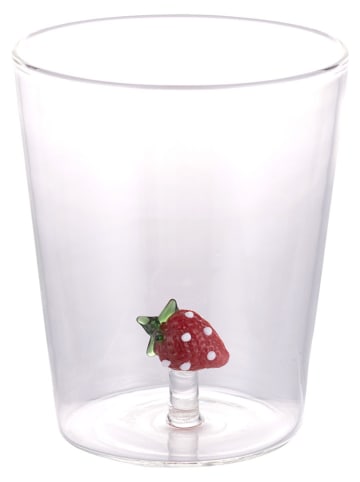 Villa d´Este Szklanka "Strawberry" w kolorze czerwonym - 420 ml